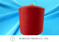 縫う糸のための高い粘着性100%染められたポリエステル ヤーンの低い収縮の赤