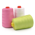100%のバージンによって回される多着色された縫う糸、編む編むポリエステル中心によって回される糸