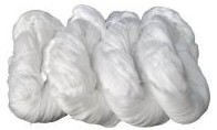 100%のバージン ポリエステル リングによって回されるヤーンは、抵抗力がある厚いポリエステルYarに折り目を付けます